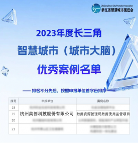 美创获评长三角年度优秀案例，为加快建设智慧城市增献可推广经验